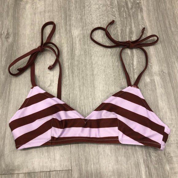 Aerie: Striped Bikini Top - Picture 1 of 3